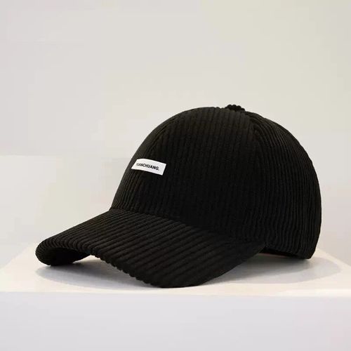 Casquette De Baseball En Velours Côtelé Pour Femme,Chaude,Rigide,Version Coréenne,Pour Couple,Avec Visière Solaire