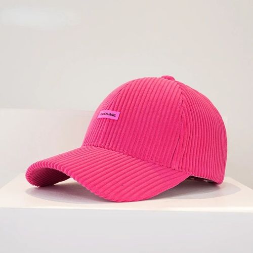 Casquette De Baseball En Velours Côtelé Pour Femme,Chaude,Rigide,Version Coréenne,Pour Couple,Avec Visière Solaire