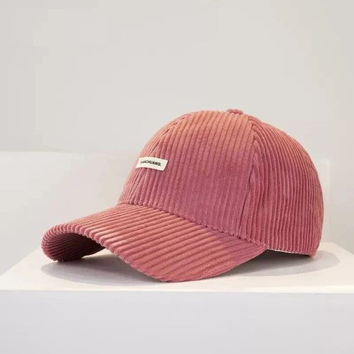 Casquette De Baseball En Velours Côtelé Pour Femme,Chaude,Rigide,Version Coréenne,Pour Couple,Avec Visière Solaire