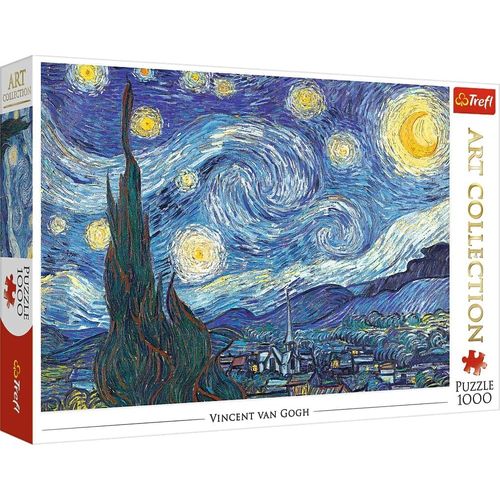 Vincent Van Gogh Other License Michel Ange 1000 Pièces Collection D'art Qualité Premium Pour Adultes Et Enfants À Partir De 12 Ans Puzzle, Tr10560, Nuit Étoilée