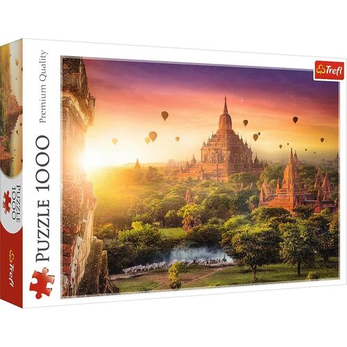 Bagan, Burma Bouddhistes, Coucher De Soleil, Diy, Divertissement Créatif, Amusant, Classiques Pour Adultes Et Enfants 12, 10720, Ancien Temple, Birmanie-Puzzle 1000 Pièces