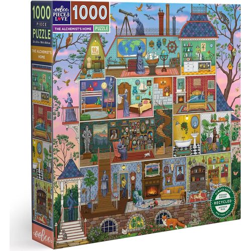 Piece&love: The Alchemist's Home-1000 Pc 1000 Pièces ¿ La Maison De L¿Alchimiste Fascinant En Carton Recyclé ¿ Puzzle Adulte De Qualité Supérieure-Pztast