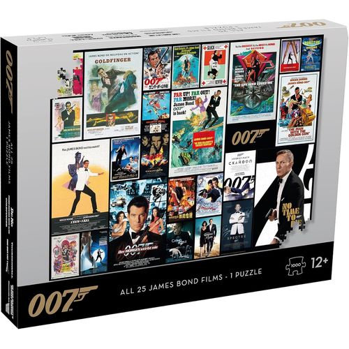 James Bond Movie Poster 1000 Piece Jigsaw Puzzle