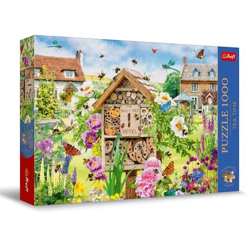 Premium Plus Quality Puzzle Tea Time: Maison Pour Les Abeilles - 1000 Pièces, Série D'images Nostalgiques Peintes, Pièces Parfaitement Assorties, Pour Adultes Et Enfants À Partir De 12 Ans