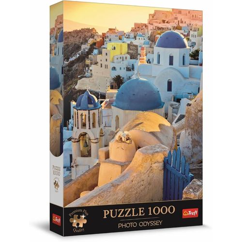 Premium Plus Quality-Puzzle Odyssey : Village D¿Oia, Santorin-1000, Série De Photos Uniques, Pièces Parfaitement Assorties, Pour Adultes Et Enfants À Partir De 12 Ans, 10853, Multicolour