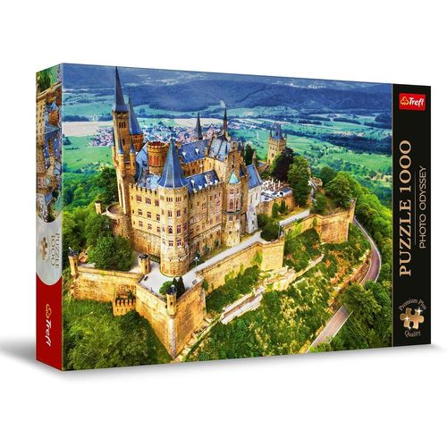 Premium Plus Quality Puzzle Photo Odyssey: Château De Hohenzollern, Allemagne - 1000 Pièces, Série De Photos Uniques, Pièces Parfaitement Assorties, Pour Adultes Et Enfants À Partir De 12 Ans