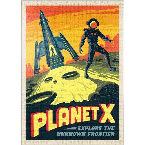 Planet X, Affiche Vintage - Premium 1000 Pièces Puzzle - Collection Spéciale De Anderson Design Group