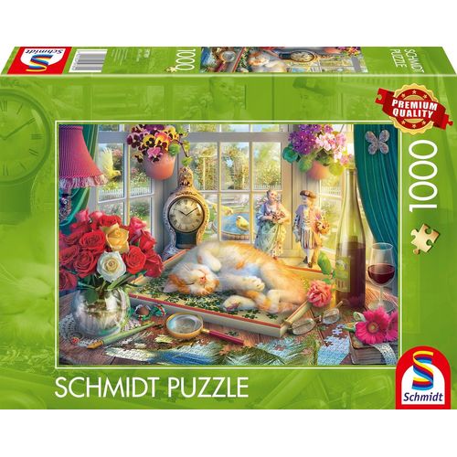 Spiele 59789 Puzzle De 1000 Pièces Avec Chat, Multicolore