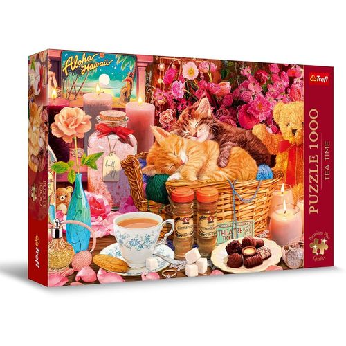 Premium Plus Quality Puzzle Tea Time: Tout Ce Qui Est Agréable - 1000 Pièces, Série D'images Nostalgiques Peintes, Pièces Parfaitement Assorties, Pour Adultes Et Enfants À Partir De 12 Ans