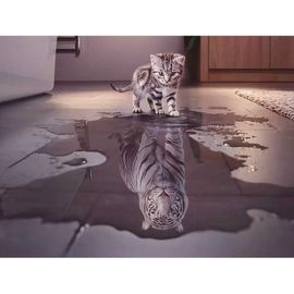 Puzzle 1000 Pièces Adulte Puzzle Chat En Tigre Pour Enfants Adolescent¿