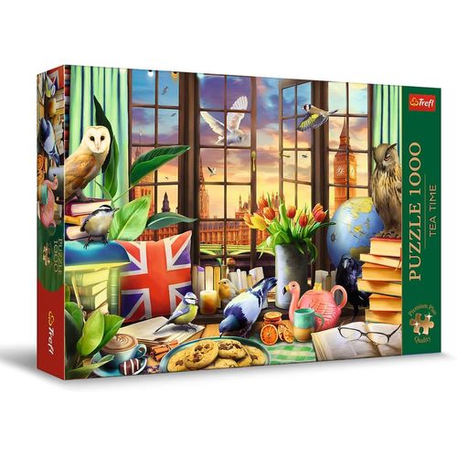 Premium Plus Quality Puzzle Tea Time : Tout Ce Qui Vient De La Grande-Bretagne - 1000 Pièces, Série D'images Nostalgiques Peintes, Pour Adultes Et Enfants À Partir De 12 Ans