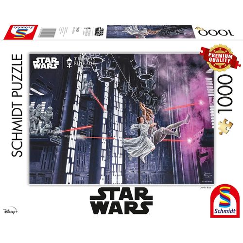 Spiele 58429 Puzzle Thomas Kinkade, Star Wars, On The Run, 1000 Pièces