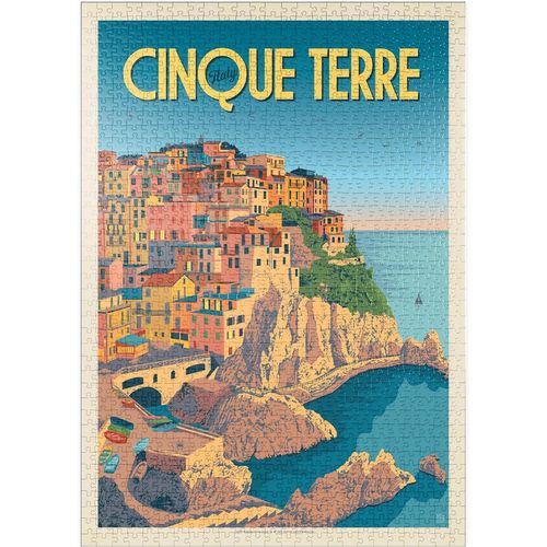 Italie : Cinque Terre, Affiche Vintage - Premium 1000 Pièces Puzzle - Collection Spéciale De Anderson Design Group