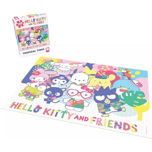 Hello Kitty And Friends Tropical Times 1000 Piece Puzzle, Top-Pz048, Multicolor
