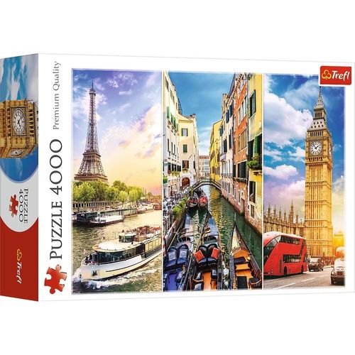 Puzzle, Tour D'europe, 4000 Pièces, Qualité Premium, Pour Adultes Et Enfants À Partir De 15 Ans, Tr45009