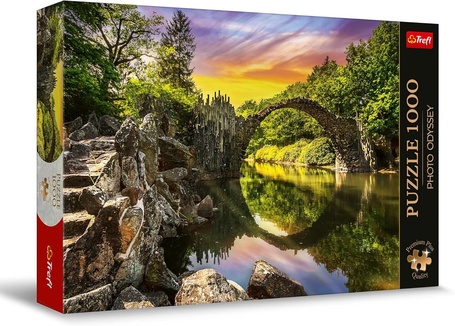 Premium Plus Quality-Puzzle Odyssey: Pont Rakotz À Kromlau, Allemagne-1000, Série De Photos Uniques, Pièces Parfaitement Assorties, Pour Adultes Et Enfants À Partir De 12 Ans, 10811, Multicolour