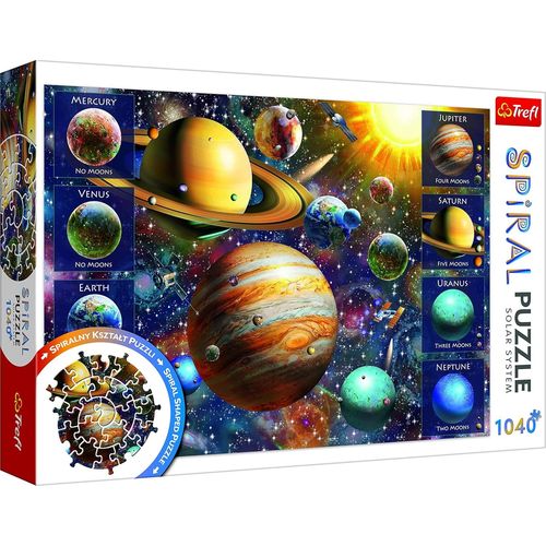 Système Solaire, 1040 Pièces, Puzzle Spirale, Qualité Premium Pour Adultes Et Enfants À Partir De 12 Ans, Tr40013