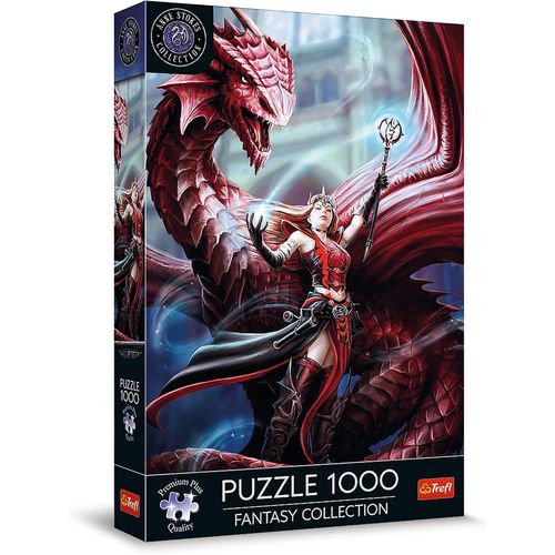 Premium Plus Quality Puzzle Fantasy Collection : Mage Ecarlate - 1000 Pièces, Série D¿Images Du Monde Fantastique, Anne Stokes, Pour Adultes Et Enfants À Partir De 12 Ans