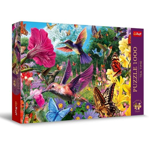 Premium Plus Quality Puzzle Tea Time: Jardin Pour Les Oiseaux - 1000 Pièces, Série D'images Nostalgiques Peintes, Pièces Parfaitement Assorties, Pour Adultes Et Enfants À Partir De 12 Ans