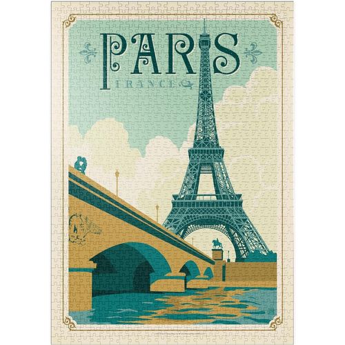 France : Paris, Affiche Vintage - Premium 1000 Pièces Puzzle - Collection Spéciale De Anderson Design Group