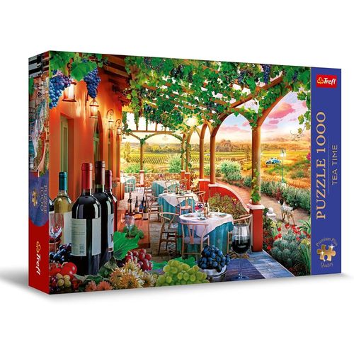 Premium Plus Quality-Puzzle Tea Time: Vignoble Italien-1000, Série D'images Nostalgiques Peintes, Pièces Parfaitement Assorties, Pour Adultes Et Enfants À Partir De 12 Ans, 10807, Multicolour