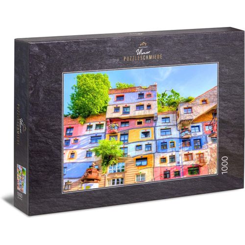 Puzzle Hundertwasser: Puzzle 1000 Pièces - La Maison Colorée De L'artiste À Vienne, En Autriche