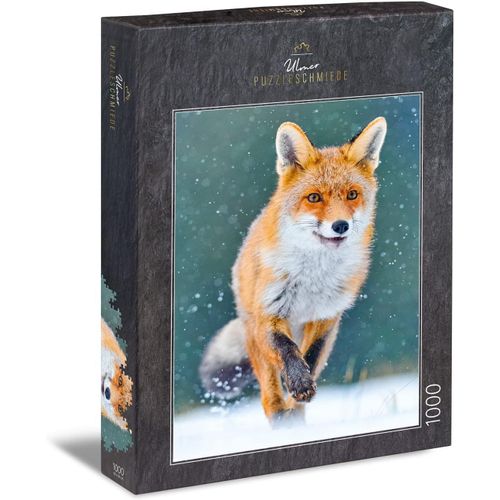 Puzzle Le Renard En Hiver: Puzzle 1000 Pièces - Un Renard Errant Dans La Campagne En Hiver