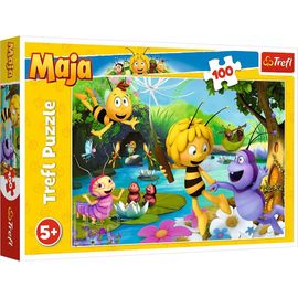 -100 Pièces Pour Les Enfants À Partir De 5 Ans Puzzle, Tr16361, Maja L'abeille Et Ses Amis
