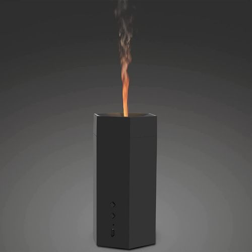 Diffuseur D'huiles Essentielles Electrique, Sans Fil Avec Lumière Effet Flamme, 70ml Diffuseur Parfum, Arrêt Automatique Sans Eau Pour Bureau Maison Chambre 