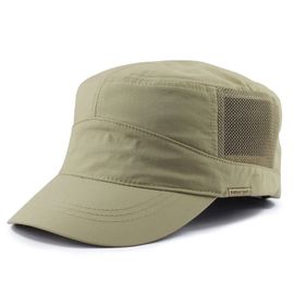 Casquette Plate Surdimensionnée En Maille Pour Adulte,Chapeau Fin D'été En Polyester Pour L'extérieur,Casquette Militaire De Grande Taille 55-60cm 60-66cm
