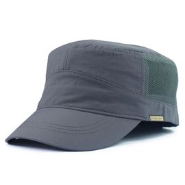 Casquette Plate Surdimensionnée En Maille Pour Adulte,Chapeau Fin D'été En Polyester Pour L'extérieur,Casquette Militaire De Grande Taille 55-60cm 60-66cm