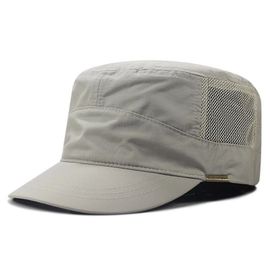 Casquette Plate Surdimensionnée En Maille Pour Adulte,Chapeau Fin D'été En Polyester Pour L'extérieur,Casquette Militaire De Grande Taille 55-60cm 60-66cm