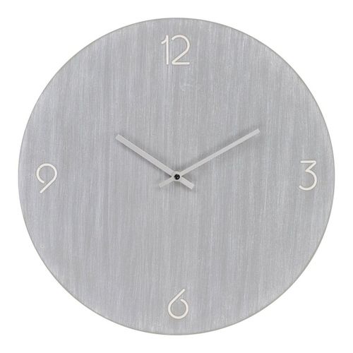 Horloge Murale Ravenna, Gris, 40x4x40 cm