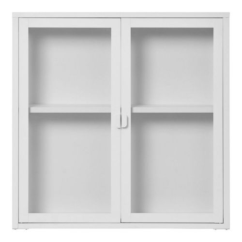 Vitrine Suspendue Brisbane, Blanc, 80x18x80 Cm