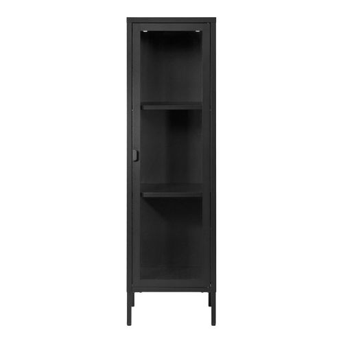 Vitrine De Salon Brisbane, Noir, 40x35x140 Cm