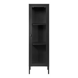 Vitrine De Salon Brisbane, Noir, 40x35x140 Cm