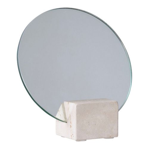Miroir de Table Lucia, Beige, 18x6,5x18 cm