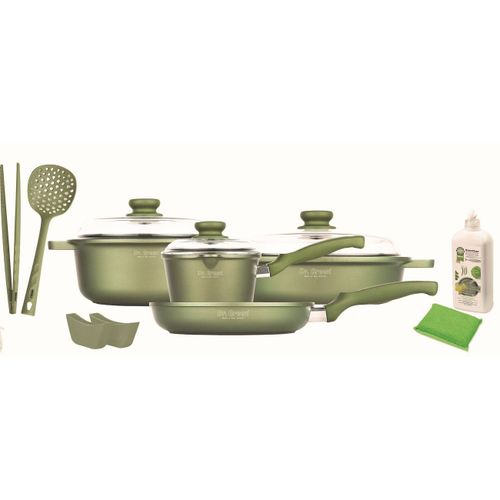 Set D'ustensiles De Cuisine Greenstone, Vert, 36x36x8,5 Cm