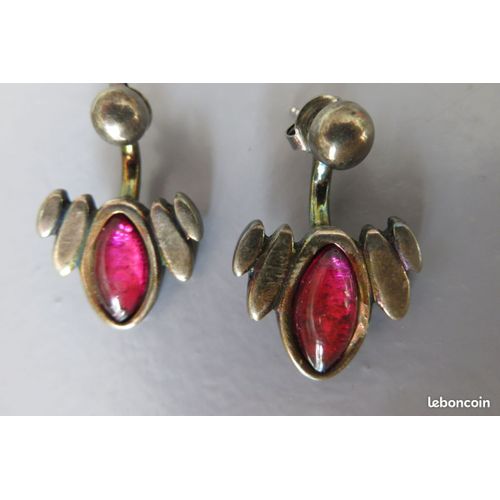 Boucles D'oreilles Pierre Rose Ciclon/ 110