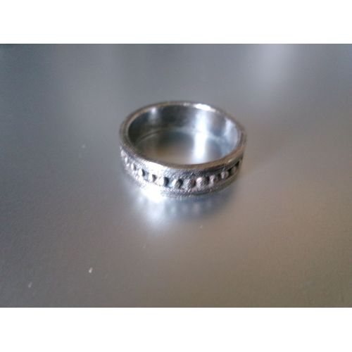 Bague/Anneau En Argent - Années 40 - Taille 46-47