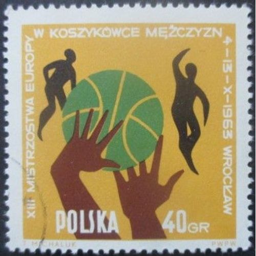 Pologne N°1284 Basket Ball Oblitéré