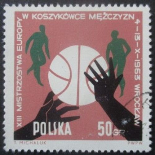 Pologne N°1285 Basket Ball Oblitéré