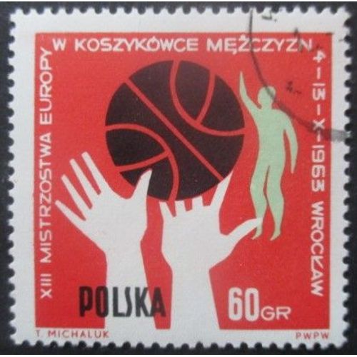 Pologne N°1286 Basket Ball Oblitéré