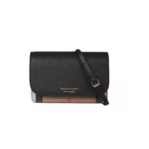 Burberry Sacs bandoulière Noir Femme 80463161_BLACK-TAN_V