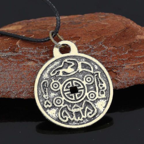 Les Propriétés De Feng Shui Argent Amulette Collier Style Vintage Bijoux Cadeau Pour Hommes Nouveau