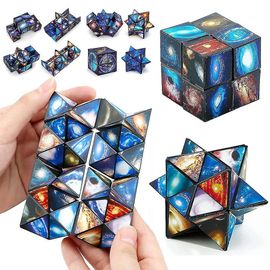 Star Sky Magic Cube Set, Puzzle 3d Éducatif Infinity Magic Galaxy Cube Fidget Toys Cadeau Pour Enfants
