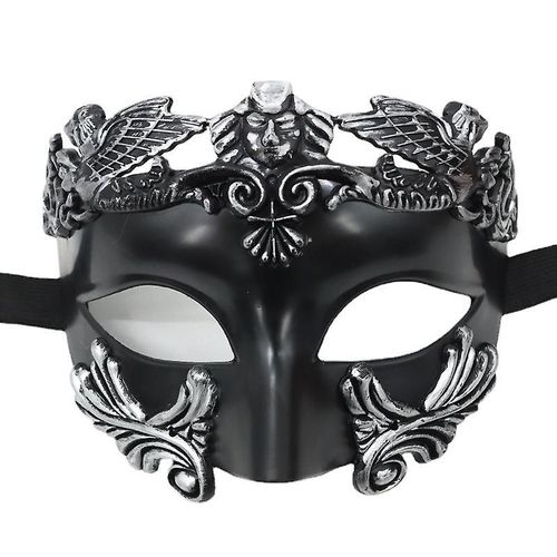 Masque Mascarade Pour Hommes - Masque Grec Romain - Demi-Masque Vénitien Pour Mascarade Ball Mardi Gras Halloween Party