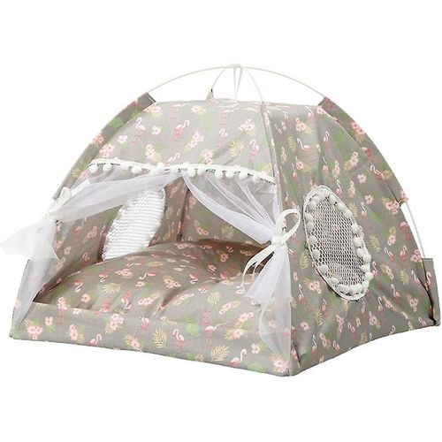 Lit De Tente Pour Animaux De Compagnie, Lit De Tipi Pliant Tentes Portables Et Maisons Nid Chien Et Tente Pour Chat Avec Coussin Amovible Pour Chat Petit Chien Lit De Sommeil (Xs-G)
