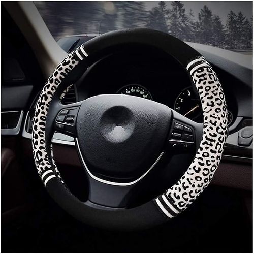 Housse De Volant De Voiture Souple - Protecteur De Volant De Véhicule De Mode Universel Pour Auto / Camion / Suv / Van Diamètre 38cm (15 »)