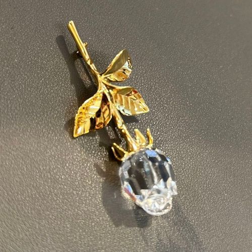 Broche Rose Swarowxki